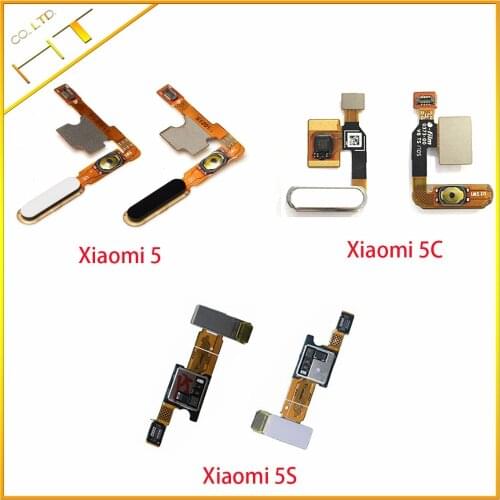 1pcs for Xiaomi 5 5S 5C Fingerprint Sensor Home Return Key Menu Button Flex Cable Ribbon for Xiaomi Mi5 Mi5S Mi5C