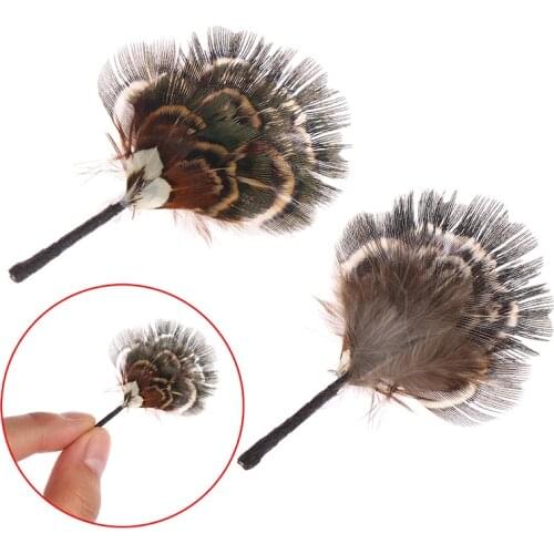 Hot sale 1Pc 1:12 Dollhouse Miniature Lady Feather Fan Dolls' Accessories Dollhouse Furniture