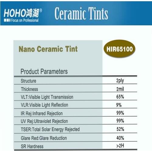 HOHOFILM Multi-size 65%VLT window film Car front Window Sticker Film House Glass Glass Sticker 99% UV Proof Home Office glass