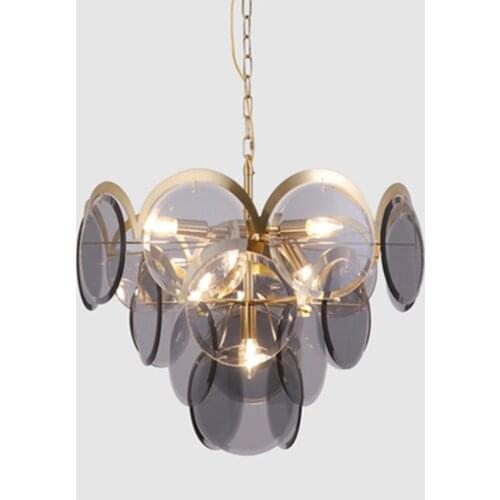 Crystal light globe industrial light fixture glass for kitchen avizeler ventilador de techo nordic decoration home