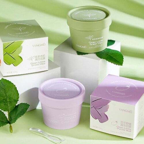 Green Tea Clay Mask Deep Cleansing Shrink Pore Removal Blackhead Get Rid Of Acne Control Oil Moisturizing Peel Facial Skin Care