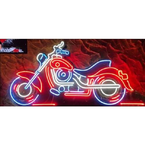 Neon Sign Motor bike Glass Tube gavage neon sign Beer Bar Pub motorcycle neon signs restaurant custom LOGO Iconic Sign Art