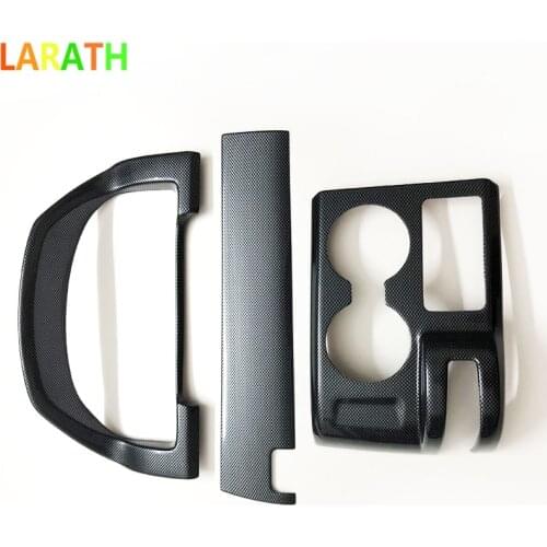The New For Honda CRV 2007 2008 2009 2010 LHD ABS Carbon Fiber Paint Front Dashboard Gear Shift Panel Copliot Middle Frame