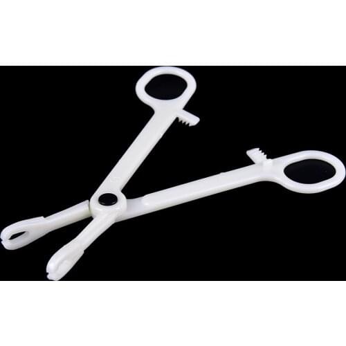 NEW Professional Plastic Round Open Clamp Disposable Body Piercing Plier Body Ear Lip Navel Nose Tongue Piercing Forcep Tool