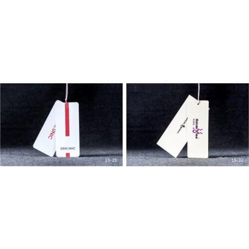 OEM custom logo brand garment clothing printed paper price hang tag for clothing clothes print swing luggage label tag JYYJ098