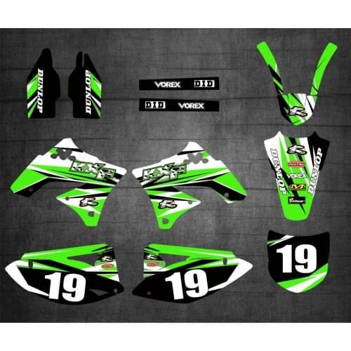 Personalised Motorcycle GRAPHICS DECALS STICKERS For Kawasaki KX450F KXF450 KX250F KXF250 2009 2010 2011 2012 KXF 450 KXF 250