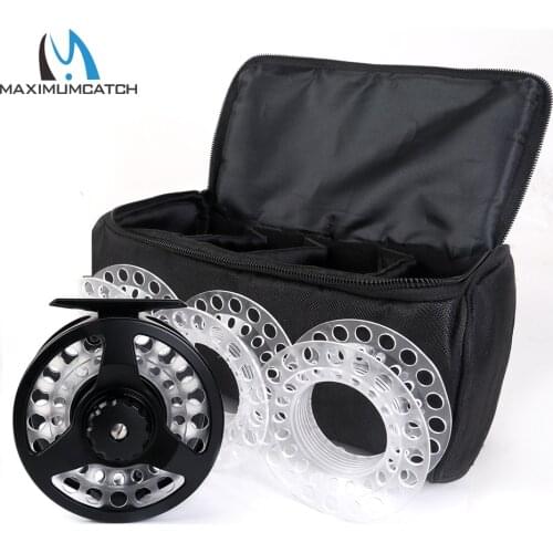 Maximumcatch #5/6 #7/8 Plastic Fly Fishing Reel Combo Cassette Fly Reel With 3 Extra Cassette Spools
