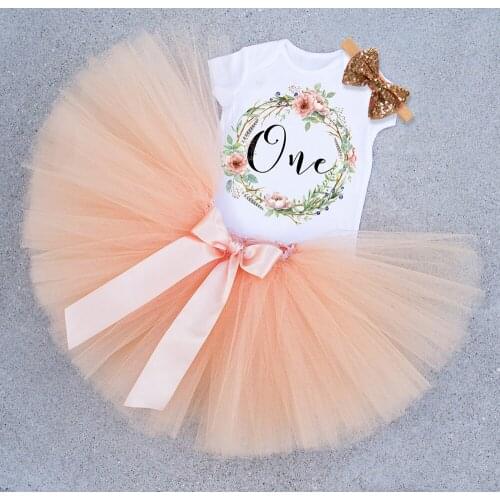 One Year Birhtday Dress For Baby Girls 1st Party Baptism Dress Toddler Newborn Christening Gown 3 6 8 12 Months Infantil Outfits