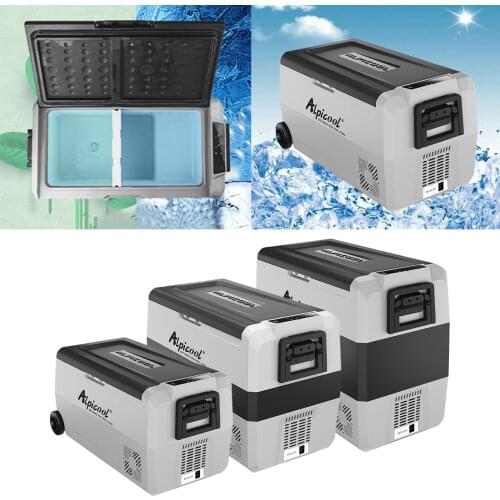 Portable Freezer 12 Volt Refrigerator for Car Vehicle Home 12/24V DC and 100/240V AC Electric Compressor Cooler