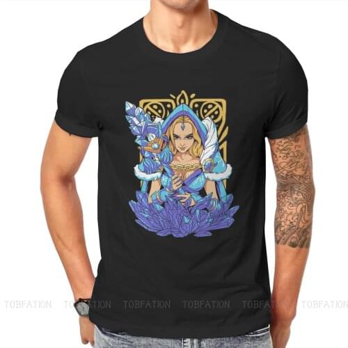Crystal Maiden Casual TShirt DOTA Real Time Strategy Game Style Tops Comfortable T Shirt Male Short Sleeve Gift Idea