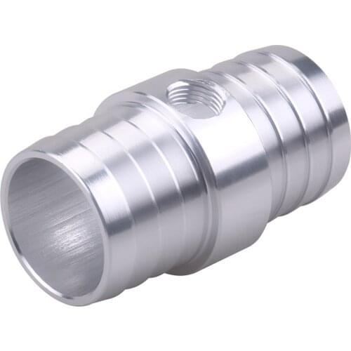 Radiator Hose Barb Coupler with 1/8in NPT Port 1-1/4in Steam Tube Adapter Aluminum AN627-20X125