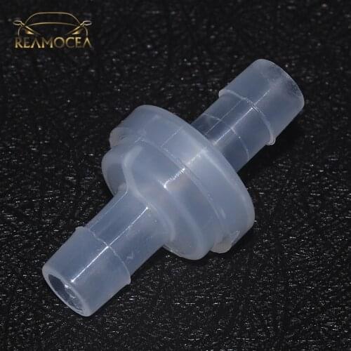 Reamocea 8mm White Plastic One Way Inline Check Valve Water Fluids Valve For Fuel Gas Liquid Ozone-Resistant Water Stop