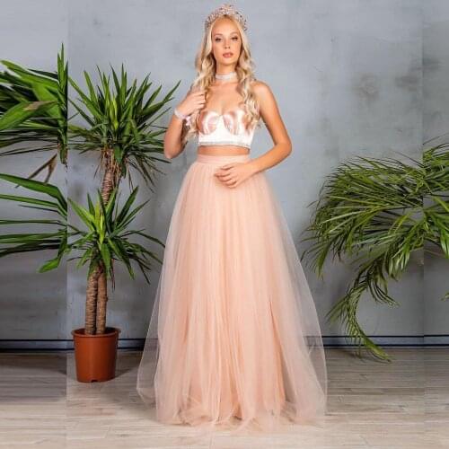 Pink Sexy Simple Evening Dress Strapless Mini Clothes High Split Crystals Sequin Skirt Elastic Two-piece Custom Made Plus Size