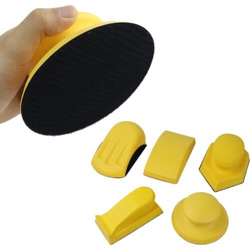 Hand Sanding Pad Block Polish Tools Sanding Disc PUR Abrasive Belt Abrasive Woodworking Manual Polishing Pad