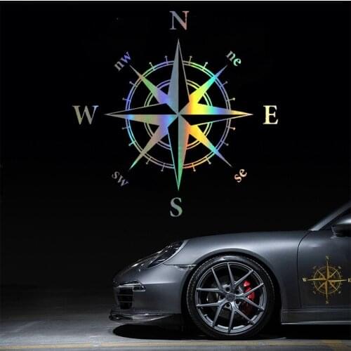 RuleMylife NSWE Compass Vinyl Sticker On Car Funny Stickers For Volkswagen Bmw E46 Bmw E90 Passat b6 Automobile Accessories