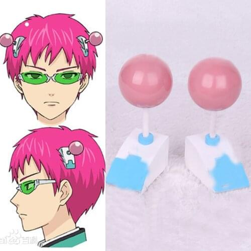 Saiki Kusuo no sai-nan Cosplay Headwear Saiki Kusuo Cartoon Hairpin Hair Clip Hair Accessories Halloween Costume Prop