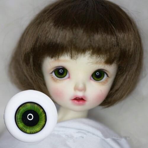 BJD doll eye Balls are suitable for 1/3 1/4 1/6 size light green ring chess pieces eye glass doll accessories