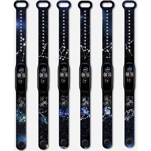 For xiaoMi Mi band 5 4 3 Strap Cute bracelet Watchband Cartoon Silicone Band for Miband 4 3 5 Smart Wrist Strap Replacement