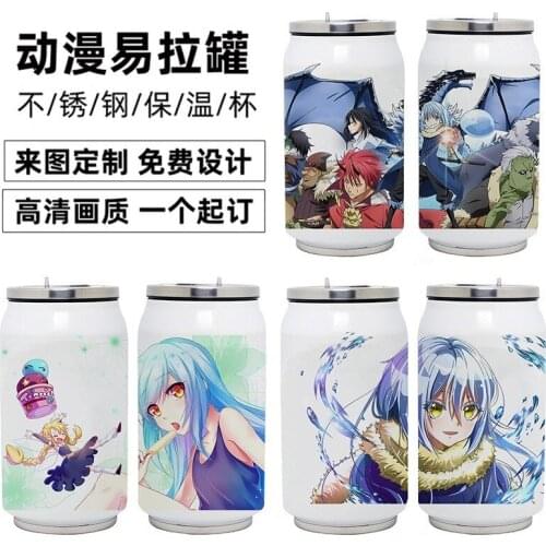 Anime That Time I Got Reincarnated As A Slimes Stainless Steel Thermos Cup DIY Vacuum Cup Toy Gifts 350ml