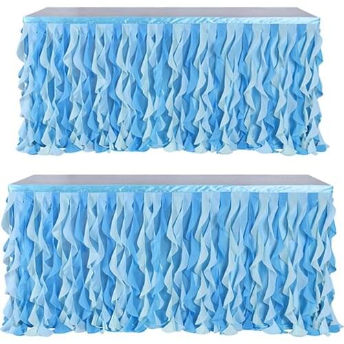 Tulle table skirt for parties, weddings, birthday party baby shower decoration