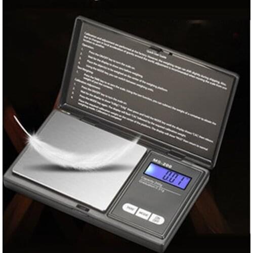 200g 500g x 0.01g high precision Digital kitchen Scale Jewelry Gold Balance Weight Gram LCD Pocket weighting Electronic Scales