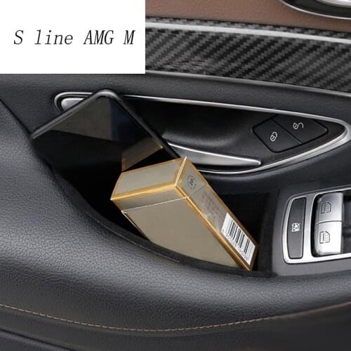 Car styling Door handle storage box car organizer stowing tidying accessories container For Mercedes benz W222 S Class S320 s350