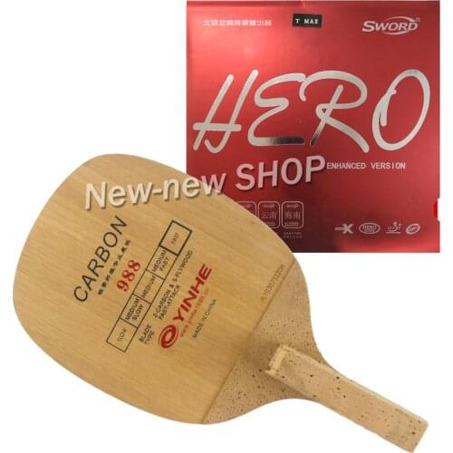 Yinhe 988 Blade with Sword Hero Rubber for a Table Tennis Racket