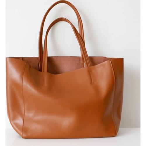 Large Capacity Business Computer Bags Hot Sale Genuine Leather Shoulder Bag for Women Luxury Designer Ladies Handbags Female