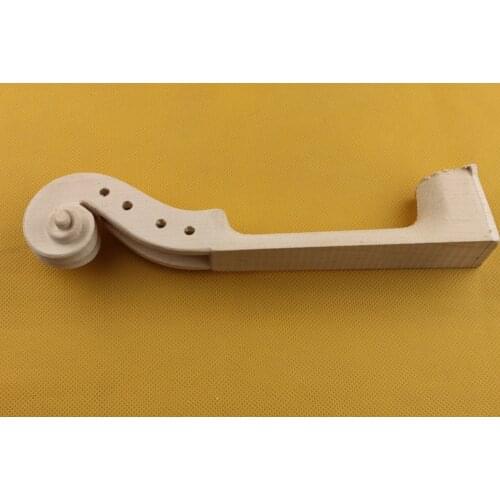 1pc hand carved Student Maple White Violin Neck 4/4 size, Violin Parts