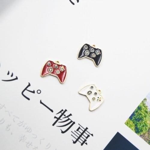 10pcs/pack Game Machine Holder Enamel Charms Pendants Childhood game memory Earring Floating DIY Fashion Jewelry Accessory FX391