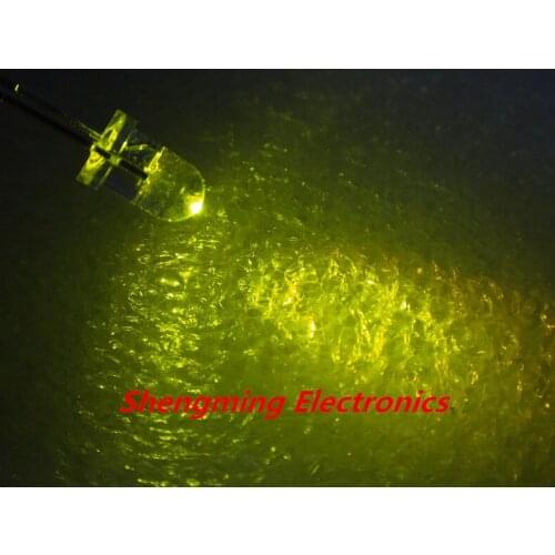 1000pcs 3mm Green LED light emitting diode Chartreuse color