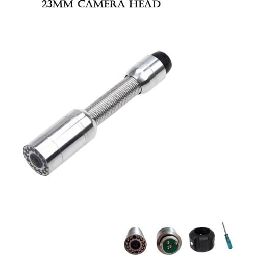 12Pcs Led Lights 23MM Lens Drain Pipe Sewer Snake Endoscope Video Camera Head Wall Inspection Replace Head