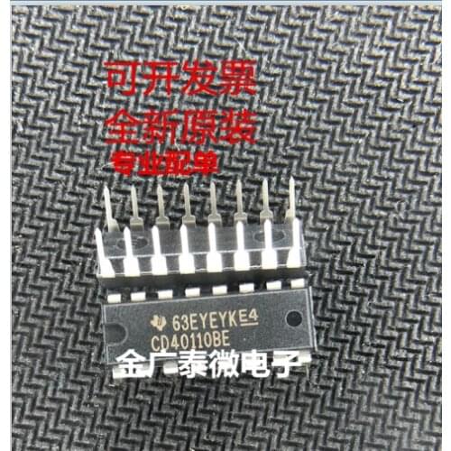 5/PCS Brand New & Original Imported Cd40110be Direct Plug Dip-16 Decimal Addition and Subtraction Count/Display Driver