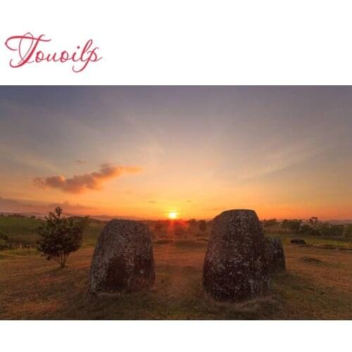 TOUOILP New 5D Diamond Painting Sunset stone Cross Stitch Full Mosaic Square&round Drill 5d diy Diamond Embroidery Home Decor