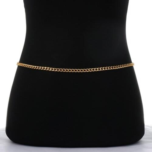 Stainless Steel Belly Waist Chain Body Jewelry Women Sexy Chain Bikini Beach Body Chain Vintage Charm Jewelry