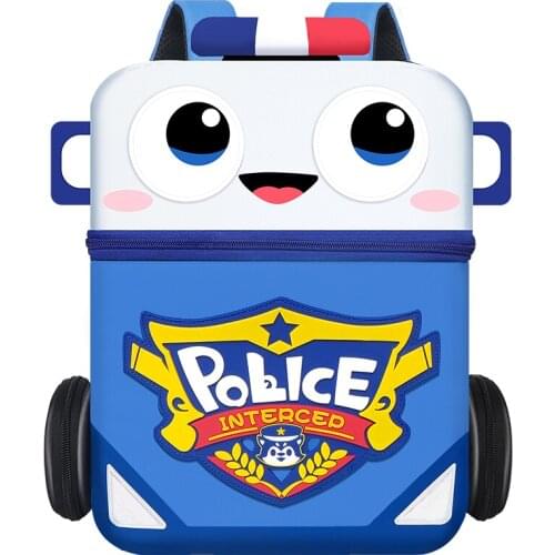 New Kids Kindergarten School Bags Boy Girls 3D Car School Bag Toddler Anti Lost Backpack For Children Christmas NewYear Gifts