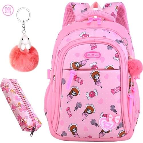 Children School Bags Girls Princess Primary Backpacks Orthopedics SchoolBags Kids Waterproof Kids Backpac KMochila Infantil Zip