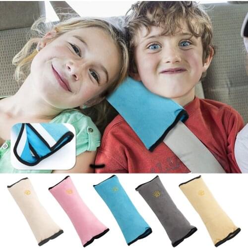 5 Colors Children Baby Safety Seat Belt Pillow Car Belt Plush Cushion Vehicle Shoulder Protection Car-Styling 28cm X 9cm X 12cm