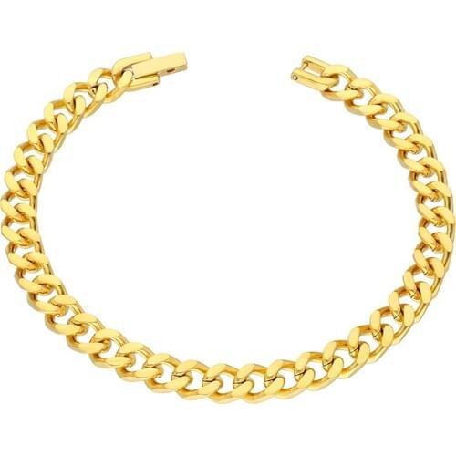 Getss Chain Pattern Steel Bracelet B255