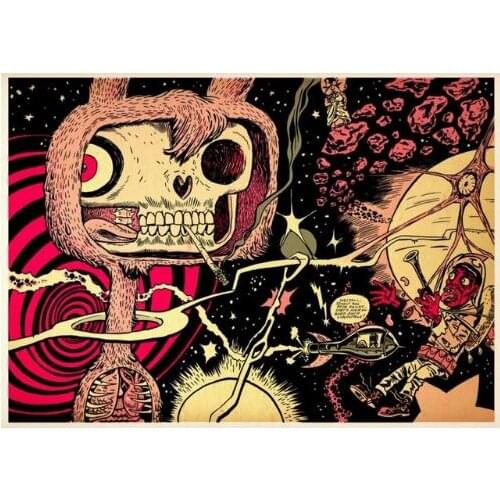 Painting art bedroom Wall decoration fabric poster print painting anime Candy house doll Comic