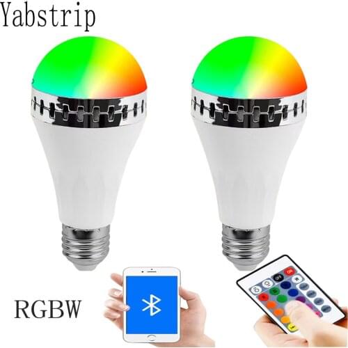 E27 Smart Control Led RGB Bulb Light 6W RGBW Led Lamp Colorful Changing Bulb Led Lampada For Decor Home With Remote Controller