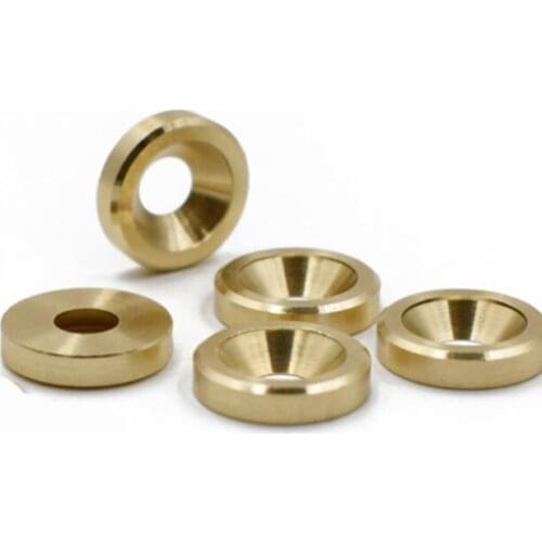 10pcs M3 M4 M5 M6 brass countersunk head gasket flat washers umbrella gaskets 8mm-14mm OD 2mm/2.5mm/3mm length