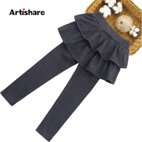 Girls Legging Skirt-pants Solid Girl Cake Skirt Pants Casual Girl Leggings Childrens Girls Skirt Pant For Girls 6 8 10 12
