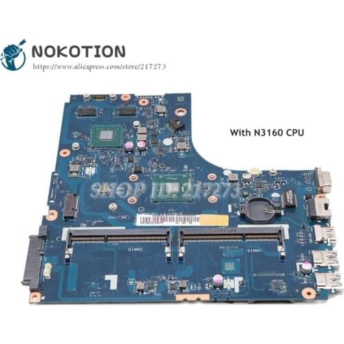 NOKOTION For Lenovo ideapad B51-30 Laptop Motherboard AIWB0 B1 LA-C291P 5B20L02415 N3160 CPU DDR3 920M graphics
