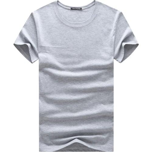Solid Color Summer Fashion Men T-shirt Short-Sleeve O-Neck S-5XL Plus Size Soft T Shirt Casual Tops Tees Outdoor Sports Clothing