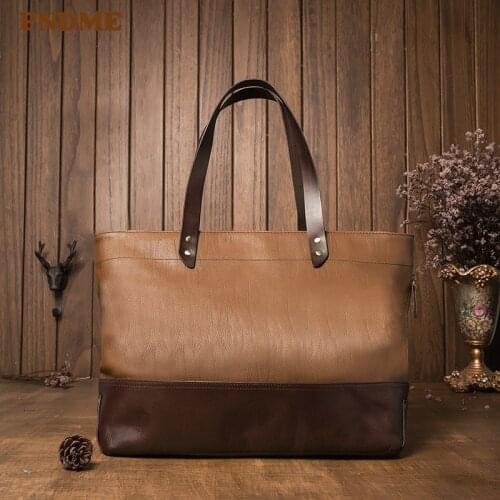 Fashion casual genuine leather womens tote bag simple luxury natural real cowhide handbag work female shopping shoulder bag