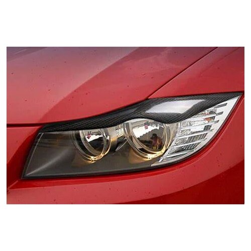 Carbon Fiber Headlight Eyelids Eyebrows for 2006-2011 BMW E90 E91 3 Series