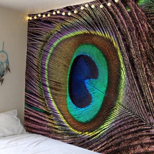 Wall Tapestry Art Deco Blanket Curtain Hanging At Home Bedroom Living Room Decoration Feather Models