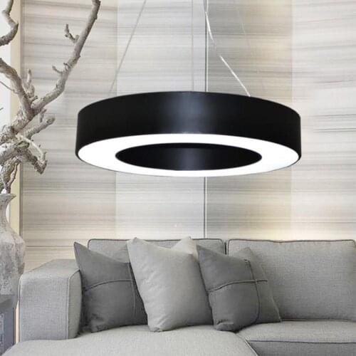 NEW endant Lamp Ring Iron Acrylic 40CM 60CM 80CM Pendant Lights For Living Room Dining Room Circle Rings Acrylic Body LED