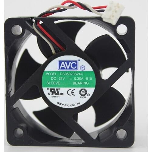 Brand new original 5CM 5020 24V 0.30A DS05020S24U two-wire inverter cooling fan